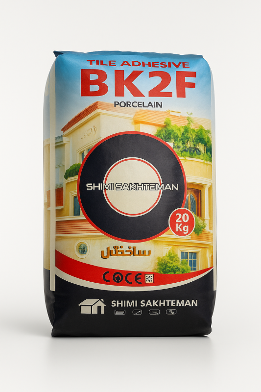 چسب کاشی پودری BK2F شیمی ساختمان سفید چسب کاشی پودری BK2F شیمی ساختمان سفید